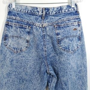 Chic Acid Wash Jeans Size 16 Vintage Tapered Leg
